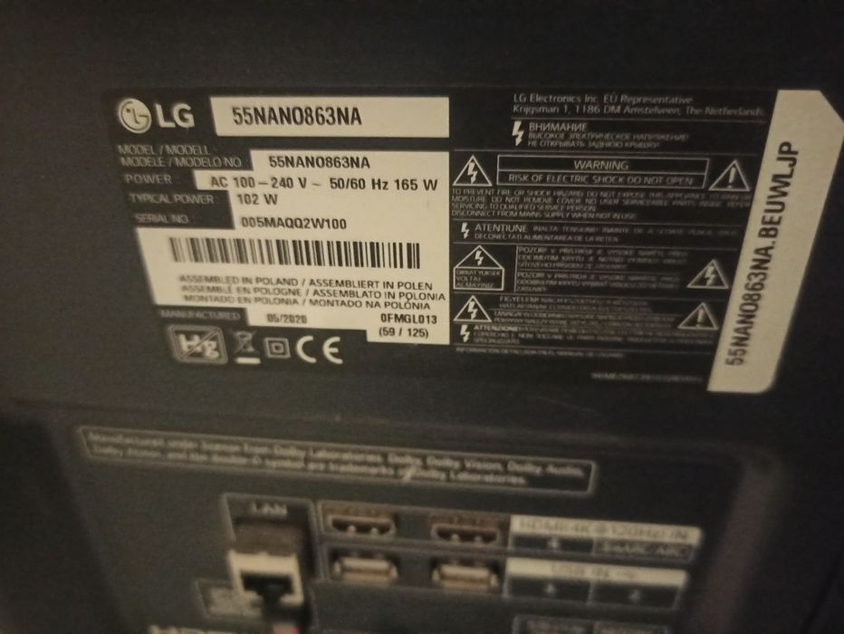 Telewizor LG 55cali 4K  NanoCell Ai