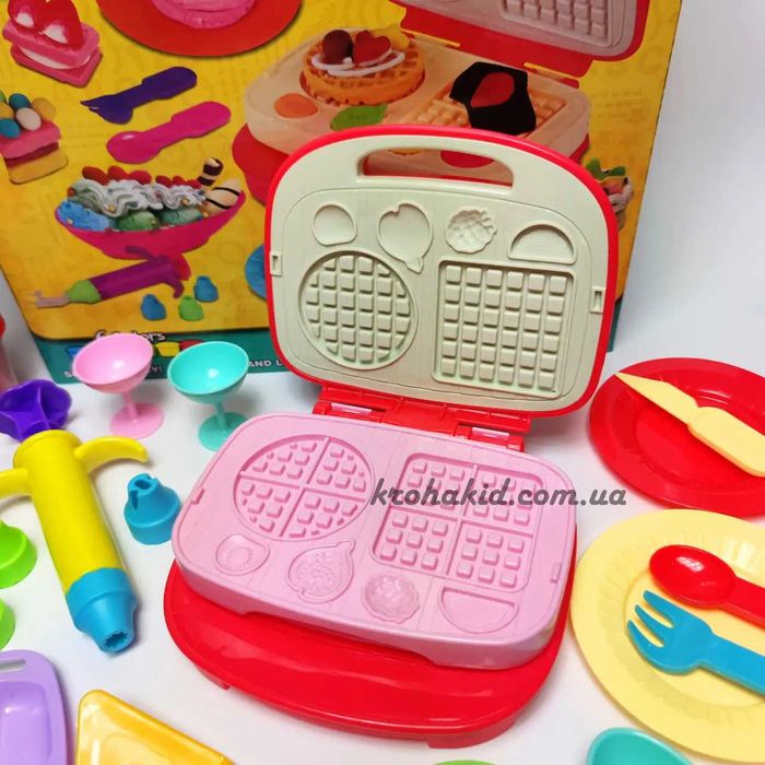Ігровий набір пластилін Play-Doh Вафельниця Бутербродниця 6 баночок