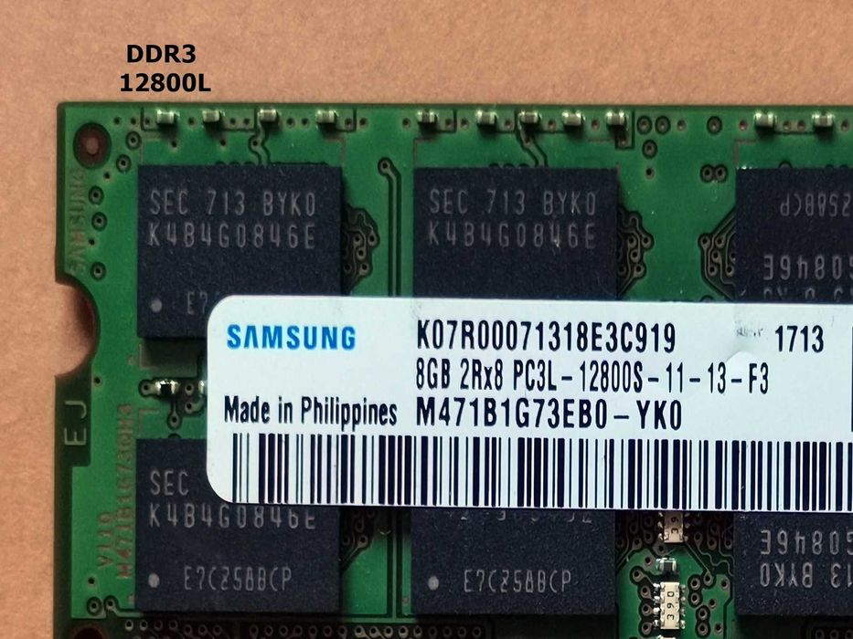 DDR3 8GB Samsung 12800 L