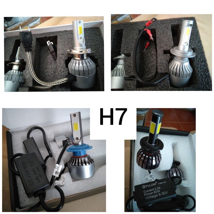Lampadas LED H1,H3,H7,H8,H9,H11,H13,H15,9004,9005,9006,9007,880/881