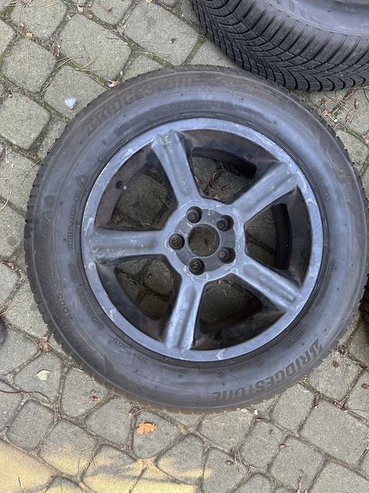 Koła opony całoroczne bridgestone felgi aluminiowe subaru 5x100 7J 16”