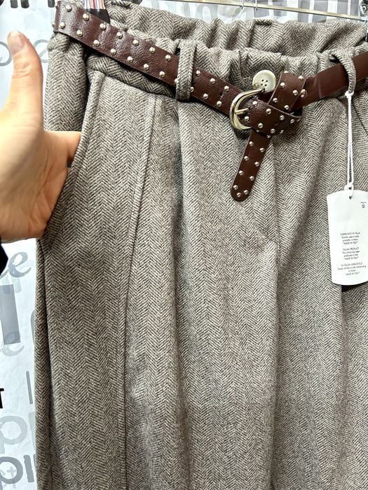 Брюки женские тёплые на резинке Италия