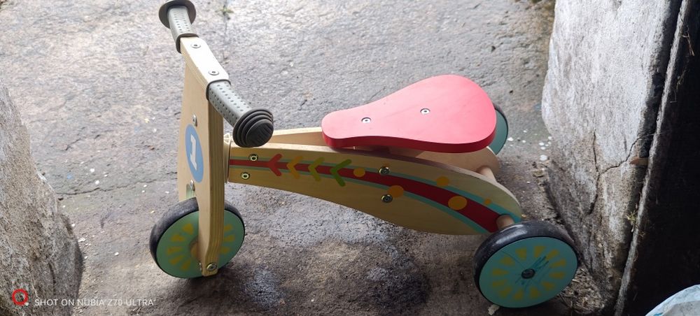 Rowerek trójkołowy drewniany j. Nowy!