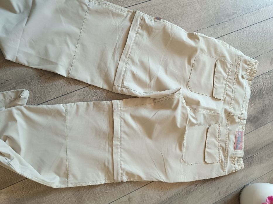 Spodnie spodenki L xl beżowe jasne