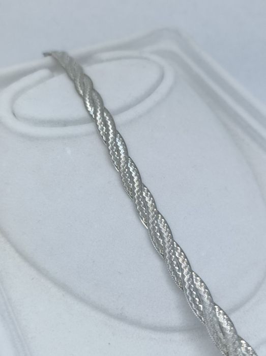 Srebrna bransoletka 925 długość 19 cm