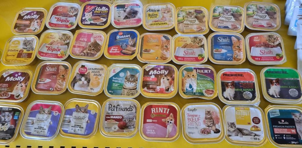 100szt×100gram.Paszteciki dla kota w mixie.