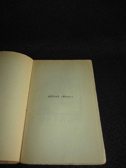 Livros Hípias Diálogo acerca da Beleza e da Mentira Platão 1945