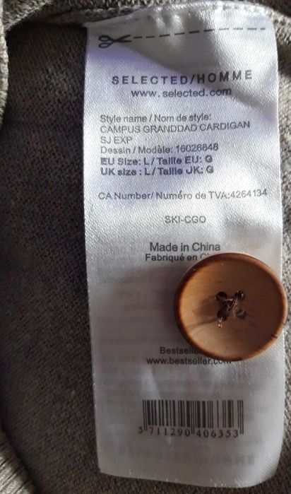 Sweter Selected Jeans,r.L,męski