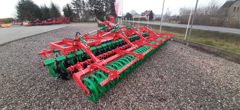 Od ręki!! Brona talerzowa AGRO-MASZ 6m wał daszkowy POPOKAZOWA