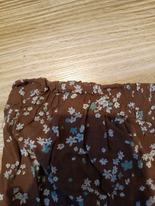 Brązowa spódnica w kwiatki House rozmiar M wiskoza TANIO!