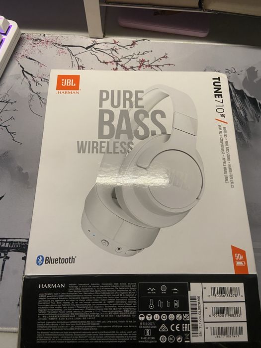Słuchawki jbl tune 710 bt białe
