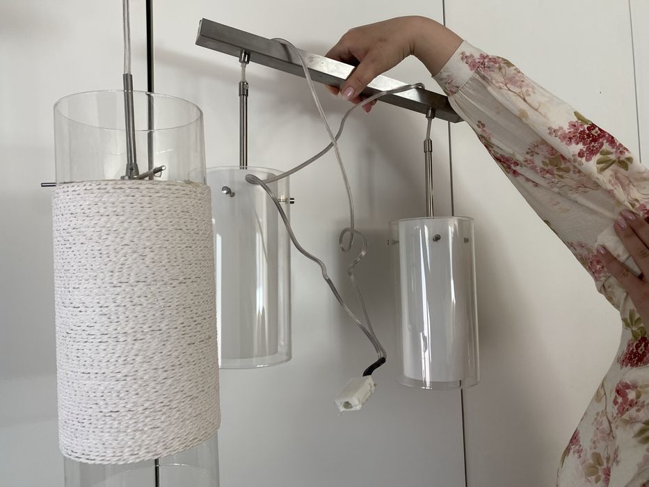 Komplet eleganckich lamp łazienkowych zestaw oświetlenia