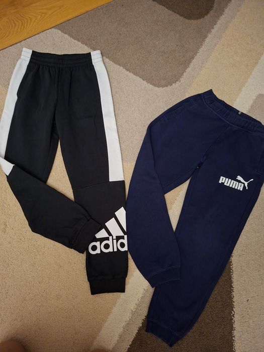 Zestaw spodni dresowych dla chłopca Adidas i Puma rozmiar 152