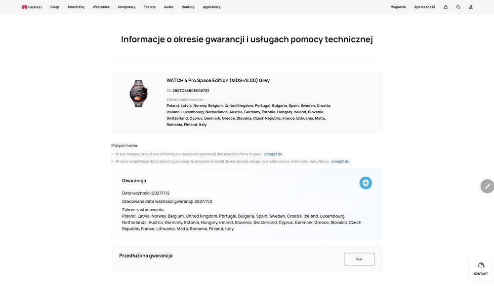 HUAWEI WATCH 4 PRO SE jak NOWY tytanowy gwar.producenta 24M!Komplet !