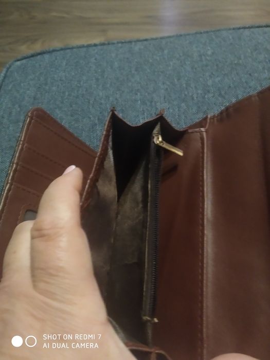 Portfel damski brązowy