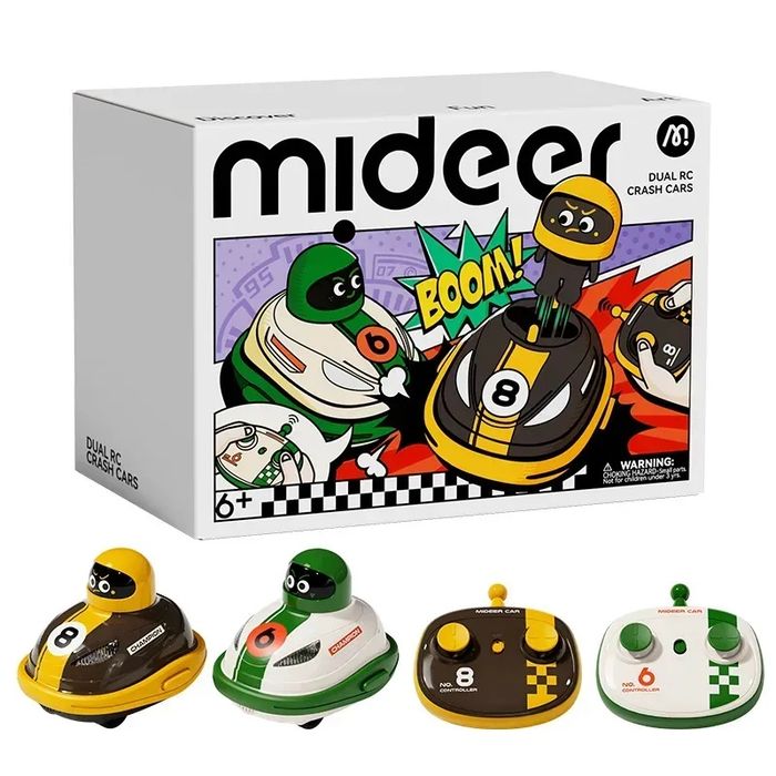 набір радіокерованих машинок Mideer Dual RC Crash Cars