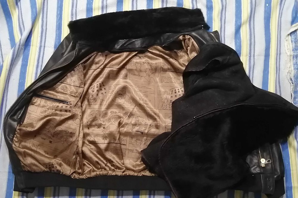 France Пілот 54 бомбер куртка шкіряна кожаная лётна авиатор льотна ВВС