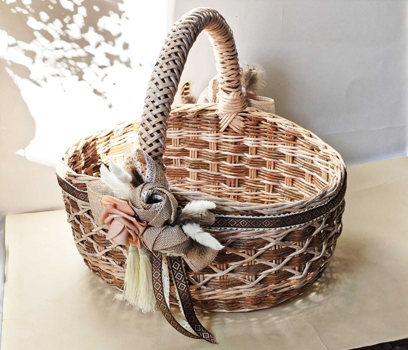 Кошик плетений Великодній