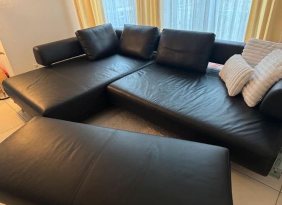 Narożnik skórzany elektrycznie rozsuwany. Ewald Schillig Face. Relax