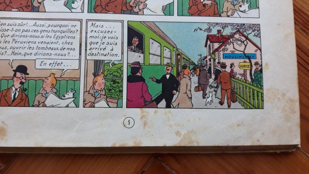 Tintin: «L'oreille cassée» + «Les 7 boules de cristal» (edições 1940s)