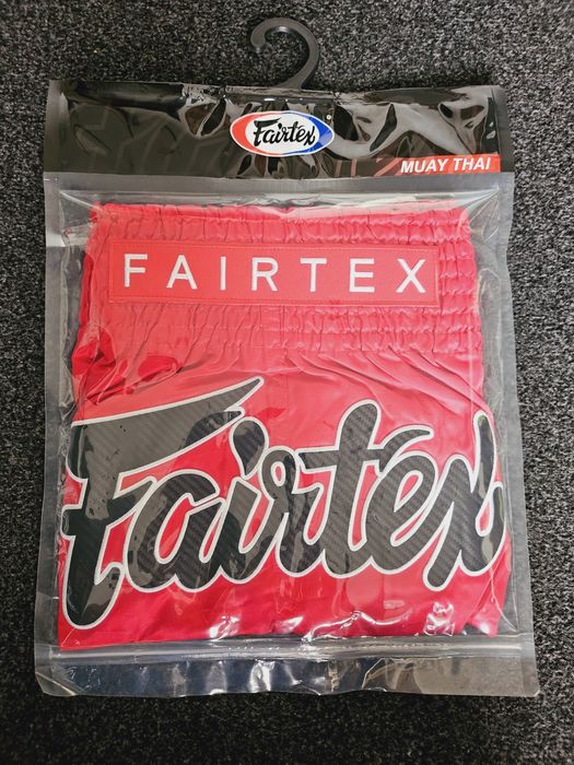 Spodenki czerwone Fairtex Muay Thai Box MMA nowe L