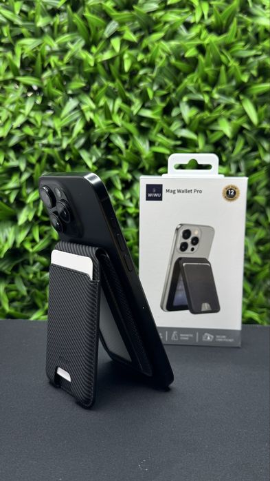 Картхолдер WIWU Mag Wallet Pro MW-003 Kevlar Black Чорний