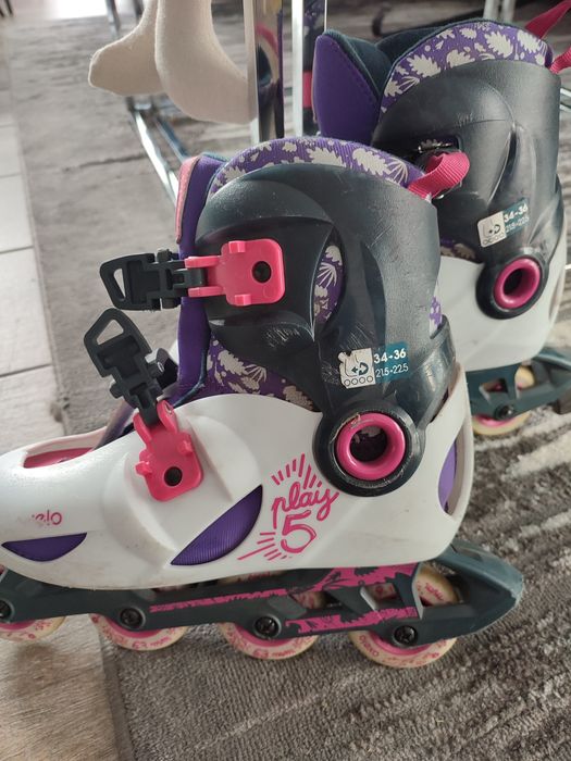 Rolki oxelo Decathlon 34-36 regulowane