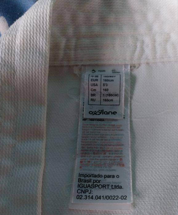 Fato Karaté como novo