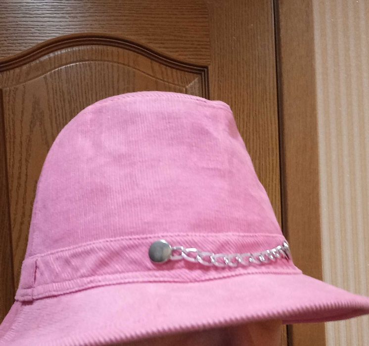 Рожева панама мікровельветова