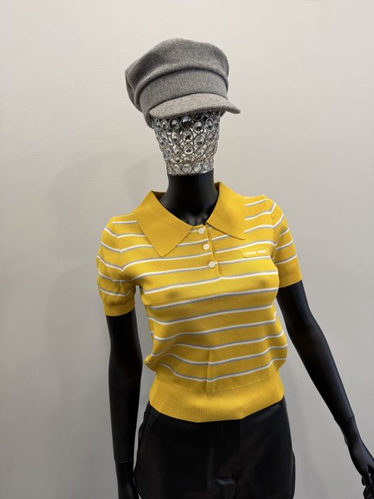 Поло 1Miu 1miu рожева та жовта