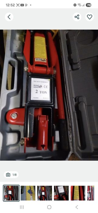 Macaco hidráulico de 2 toneladas com certificação TÜV GS — MADER.