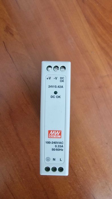Zasilacz na szynę DIN Mean Well MDR-10-24 | 24V 0.42A | NOWY