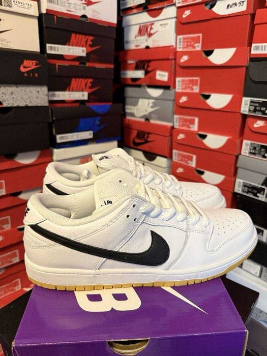 (БЕЗ ПЕРЕДОПЛАТИ)Nike SB Dunk Low Pro White Gum найк сб данк гам білі