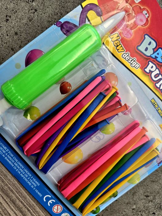 Super zestaw balony do modelowania z pompką nowe