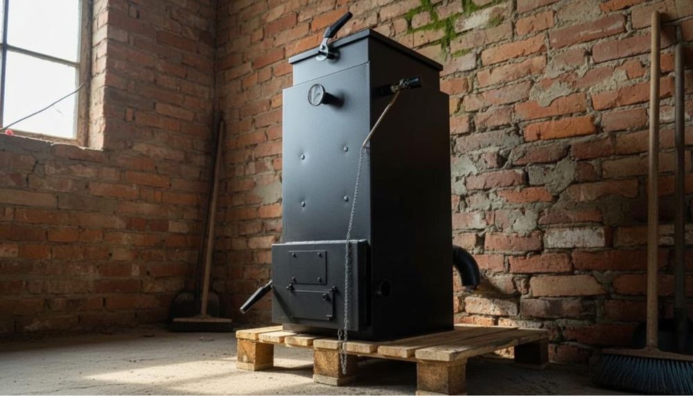 ‼️Горіння ДОБУ‼️Найкращий твердопаливний котел Холмова на 150м2