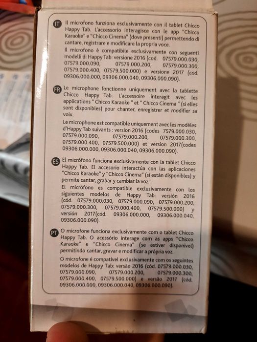 Microfone chicco