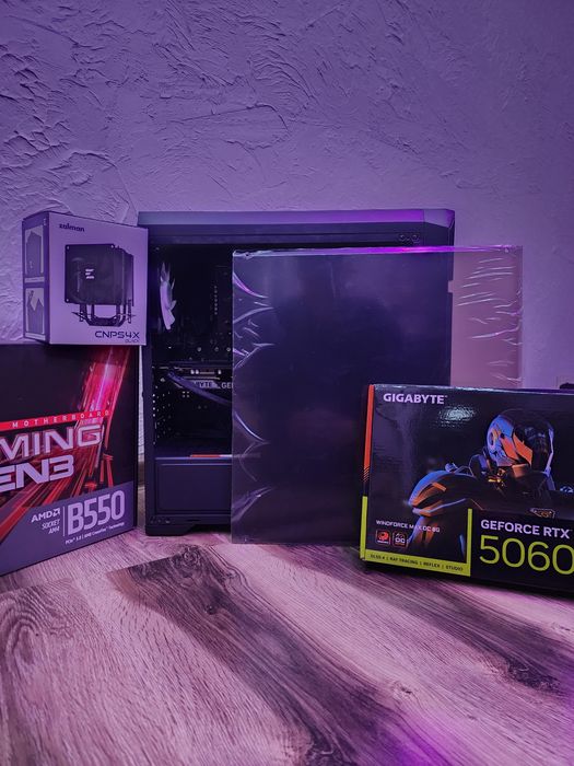 Ігровий комп'ютер RTX 5060, Ryzen 5600, 16gb DDR4, SSD 240gb, M2 512gb