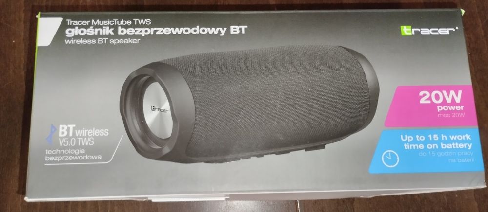 Głośnik przenośny Tracer MusicTube czarny 20 W