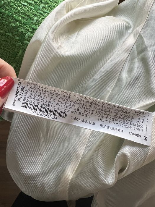 Zara żakiet M krótki zielony marynarka 38