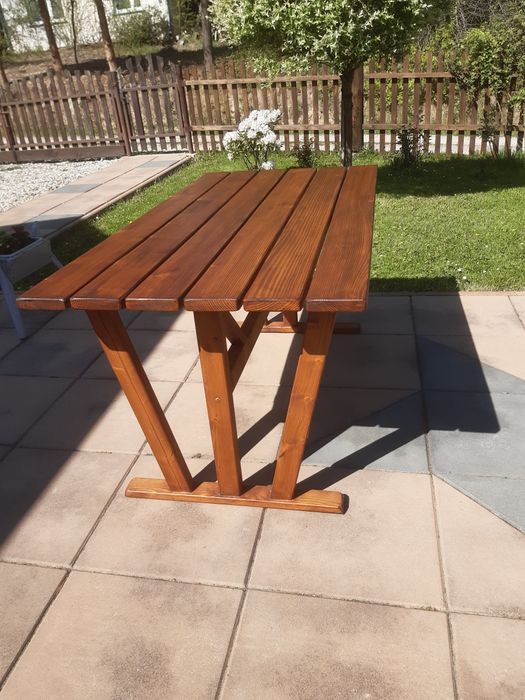 Meble ogrodowe stół + 2 ławki 160cm