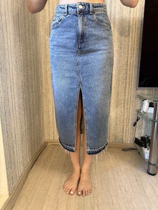 Спідниця джинсова довга