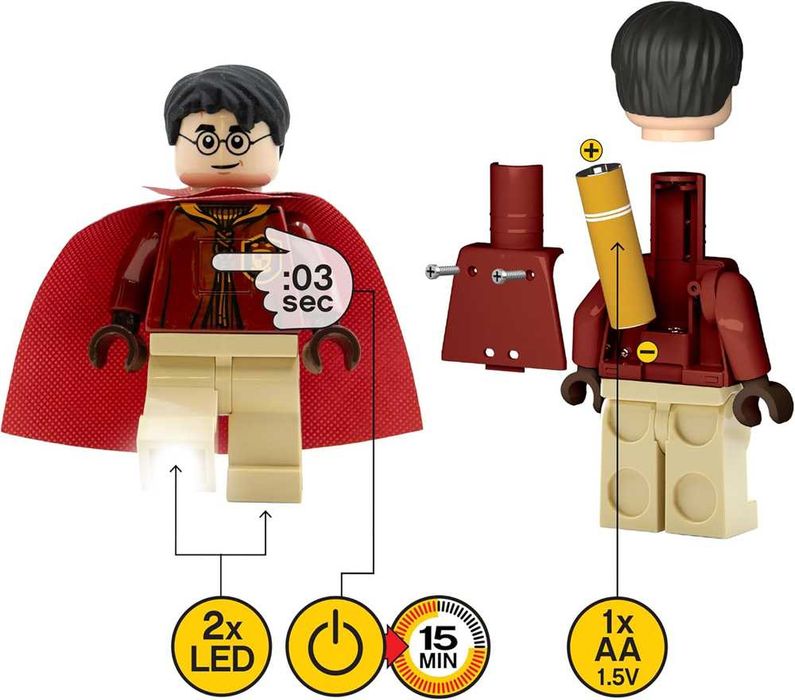 LEGO® Lanterna LED Harry Potter Quidditch NOVA Lâmpada