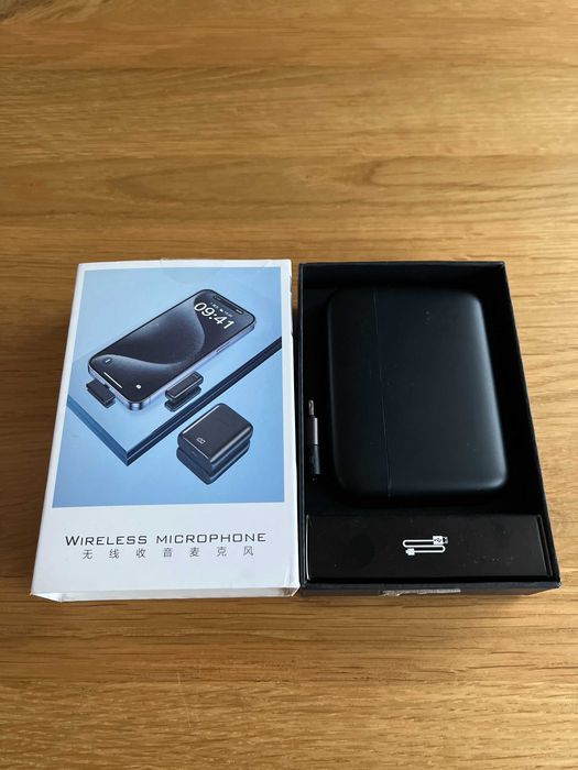Bezprzewodowy mikrofon do telefonu – NOWY, pełen zestaw!