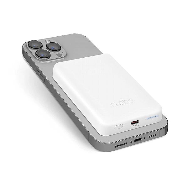 Powerbank SBS TEBB5000MAG1CW 5000 mAh USB-C, kompatybilny z MagSafe -