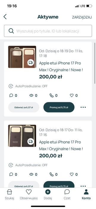 Etui Apple iPhone 15 Pro Max -18 Pro Max ! Nowe!