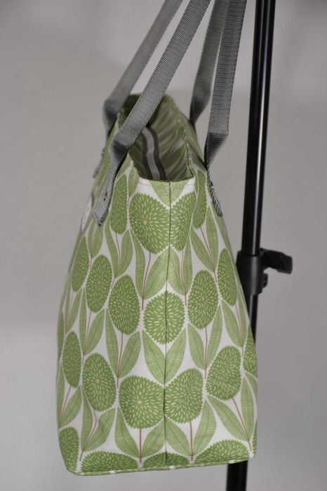 EARTH SQUARED Green Flower Nowa Torebka Damska Tote Bawełna Eco Bag