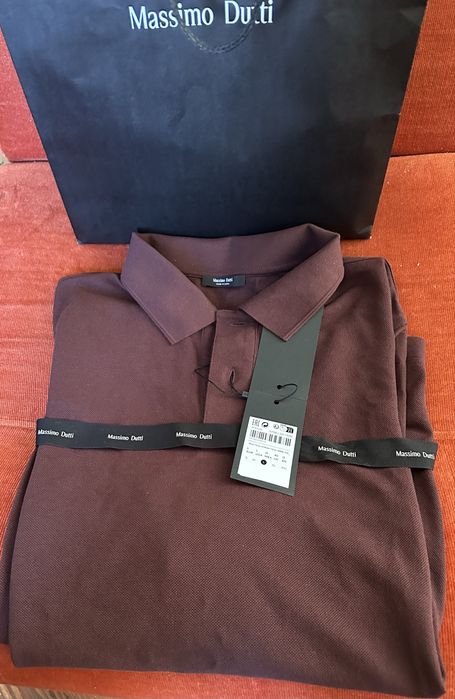Polo de manga comprida , cor bordeaux, marca Maximo Dutty