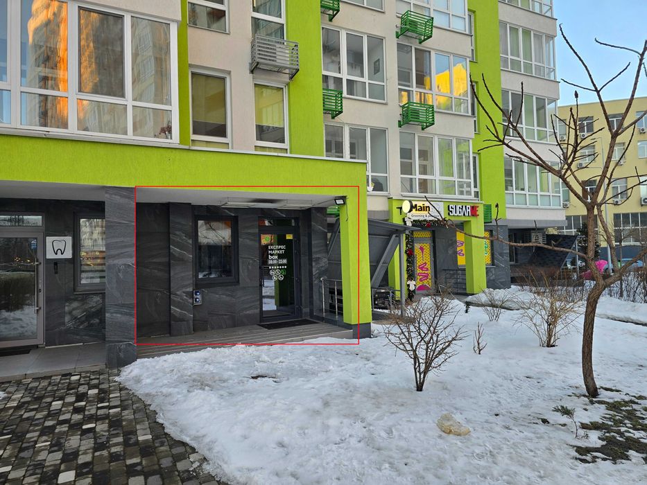 Оренда торгового фасадного приміщення 1 поверх 89м2 ЖК Нивки Парк