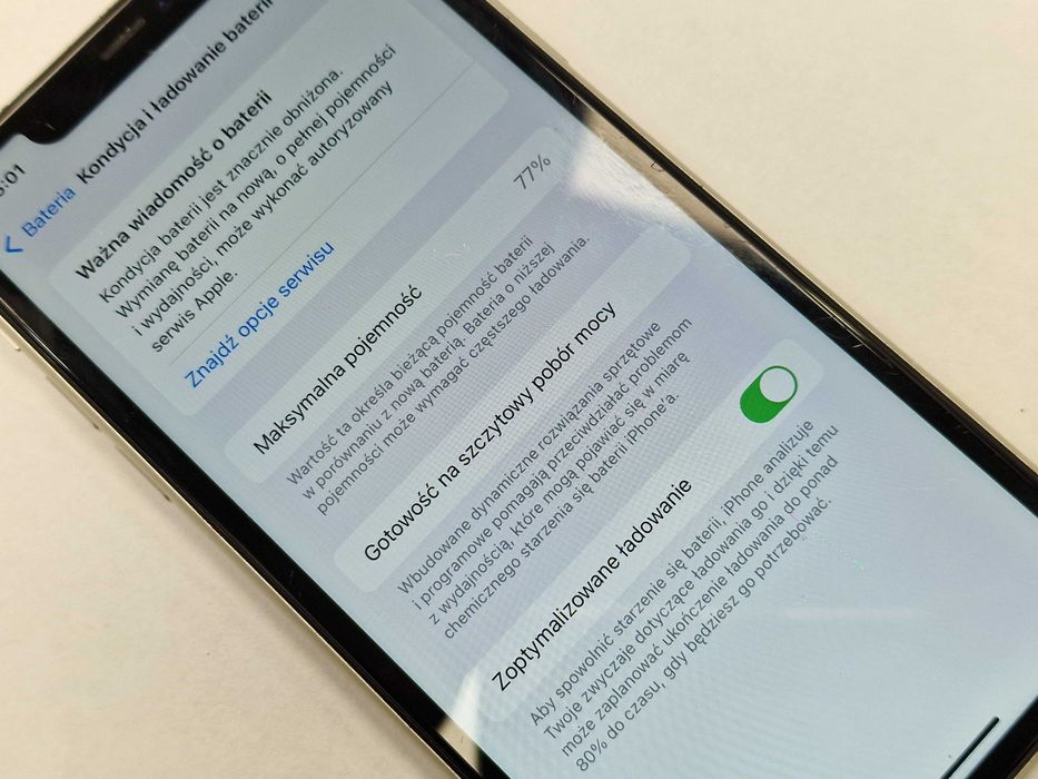 iPhone 11 64GB/ White/ Grade C/ kondycja baterii 77%