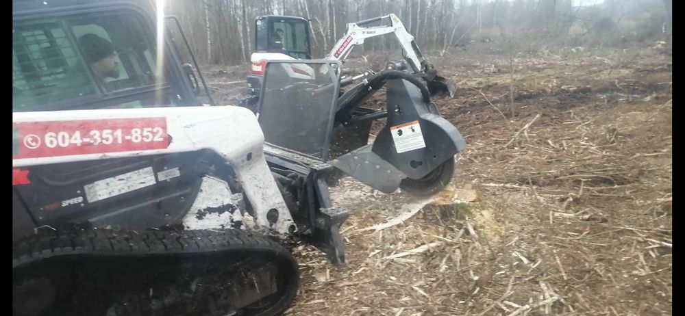 Frezowanie -Mulczer-Wycinka-NIwelacja-Trawnik-Montaż Szamba-Ogrodzeń